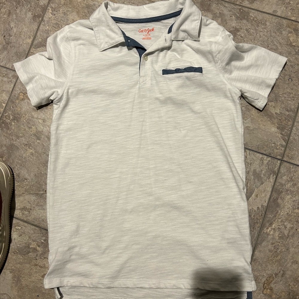 Cat & Jack White Polo Shirt